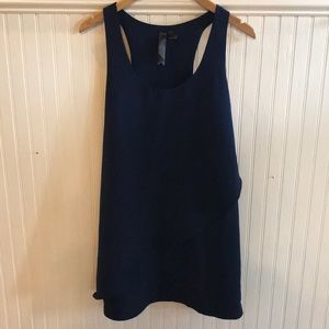 Navy Razorback Shift Dress